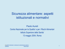 sicurezza alimentare