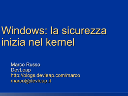 Windows: la sicurezza inizia nel kernel