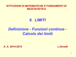 Matematica 11-Limiti di funzioni