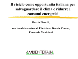 L`economia del riciclo
