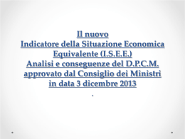 La riforma dell`I.S.E.E.