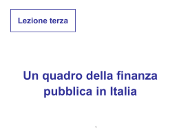 un quadro della finanza pubblica italiana