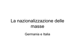 La nazionalizzazione delle masse - Universit&agrave; degli Studi di Teramo