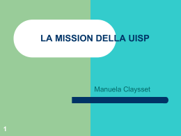 La Mission della UISP agg. al 15-01-2014