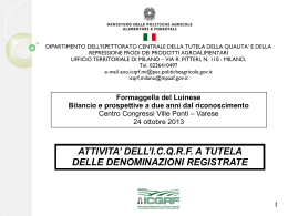 Valorizzazione delle denominazioni registrate