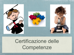 Certificazione delle Competenze - Istituto Comprensivo Montecchio