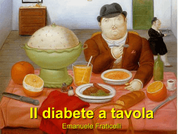 Il diabete a tavola