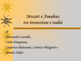 Mozart e Amadeus x - Istituto Comprensivo SERAFINI – DI