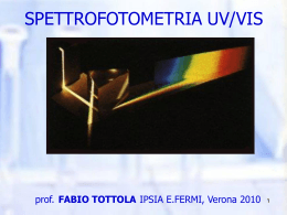 spettrofotometria terza 2010