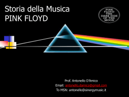Storia della Musica PINK FLOYD