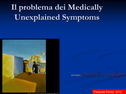 Il problema dei Medically Unexplained Symptoms
