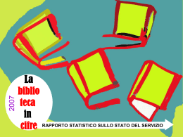 Statistiche2007 - Biblioteca civica di Cologno Monzese