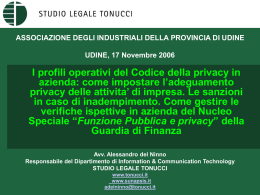See the attached document - Avvocato Alessandro Del Ninno