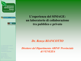 L`esperienza del SIMAGE: un laboratorio di collaborazione