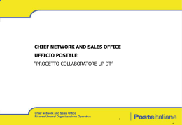 chief network and sales office ufficio postale