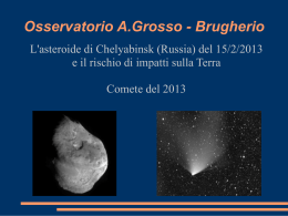 Conferenza sul meteorite caduto a Chelyabinsk (Russia) il 15/2/13