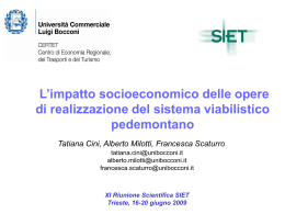 Presentazione - SIET - Società Italiana di Economia dei Trasporti e