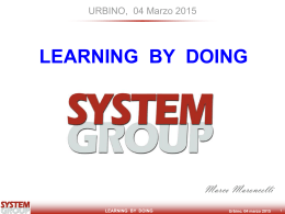 learning by doing - Universit&agrave; di Urbino