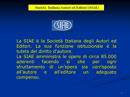 Società Italiana Autori ed Editori (SIAE)