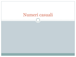 Numeri casuali - Alberto Ferrari