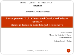 Le competenze chiave di cittadinanza