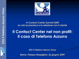 Contact Center nel non profit: Telefono Azzurro