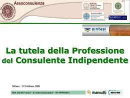 Tutela del Consulente