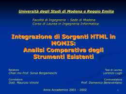 XML - DBGroup - Università degli studi di Modena e Reggio Emilia