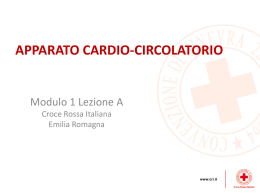 Modulo 1 Lez. A.1 Cardiocircolatorio