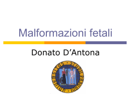 Le malformazioni fetali