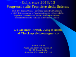 Da Mesmer, Freud, Jung e Reich al Checkup
