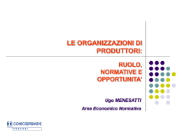 Organizzazioni Produttori - Confcooperative Firenze