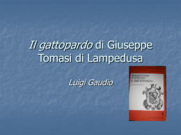 Il gattopardo di Giuseppe Tomasi di Lampedusa