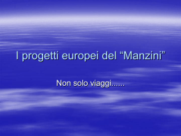 I progetti europei del “Manzini”