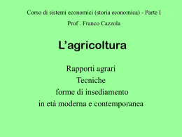 L`agricoltura