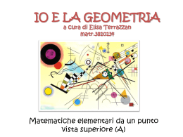 IO E LA GEOMETRIA a cura di Elisa Terrazzan