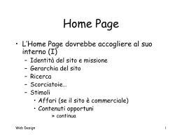 Lezione 7 (Home Page)