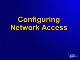 Configuring Network Access