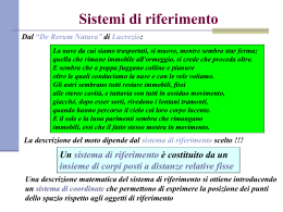 Sistemi di riferimento