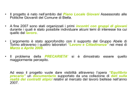 vedi i dati statistici - Informagiovani Biella