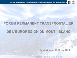 Nessun titolo diapositiva - Regione Autonoma Valle d`Aosta
