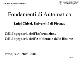 Nessun titolo diapositiva - Dipartimento di Ingegneria dell