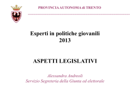 Nessun titolo diapositiva - Politiche giovanili