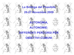 Nessun titolo diapositiva - La Bottega del Possibile
