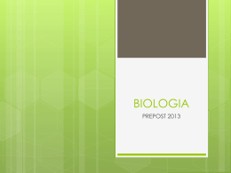 Biologia e Genetica – 2013