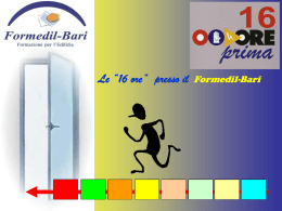 Contenuti Corso "16 ORE" presso Formedil
