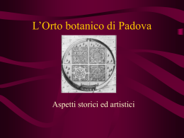 L`Orto Botanico di Padova: Arte (ppt 108 Kb)