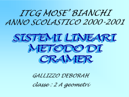 presentazione - IIS Mosè Bianchi