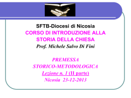 Storia della Chiesa - Diocesi di Nicosia