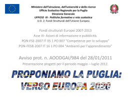 proponiamo la Puglia-16-2 - Ufficio Scolastico di Foggia